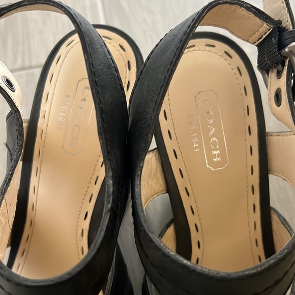 Coach Jazlyn Vegan Leather Wedge Heels size 7 - Picture 5 of 11